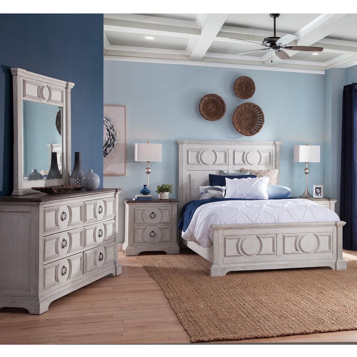American Woodcrafters Brighten Queen Bedroom Set