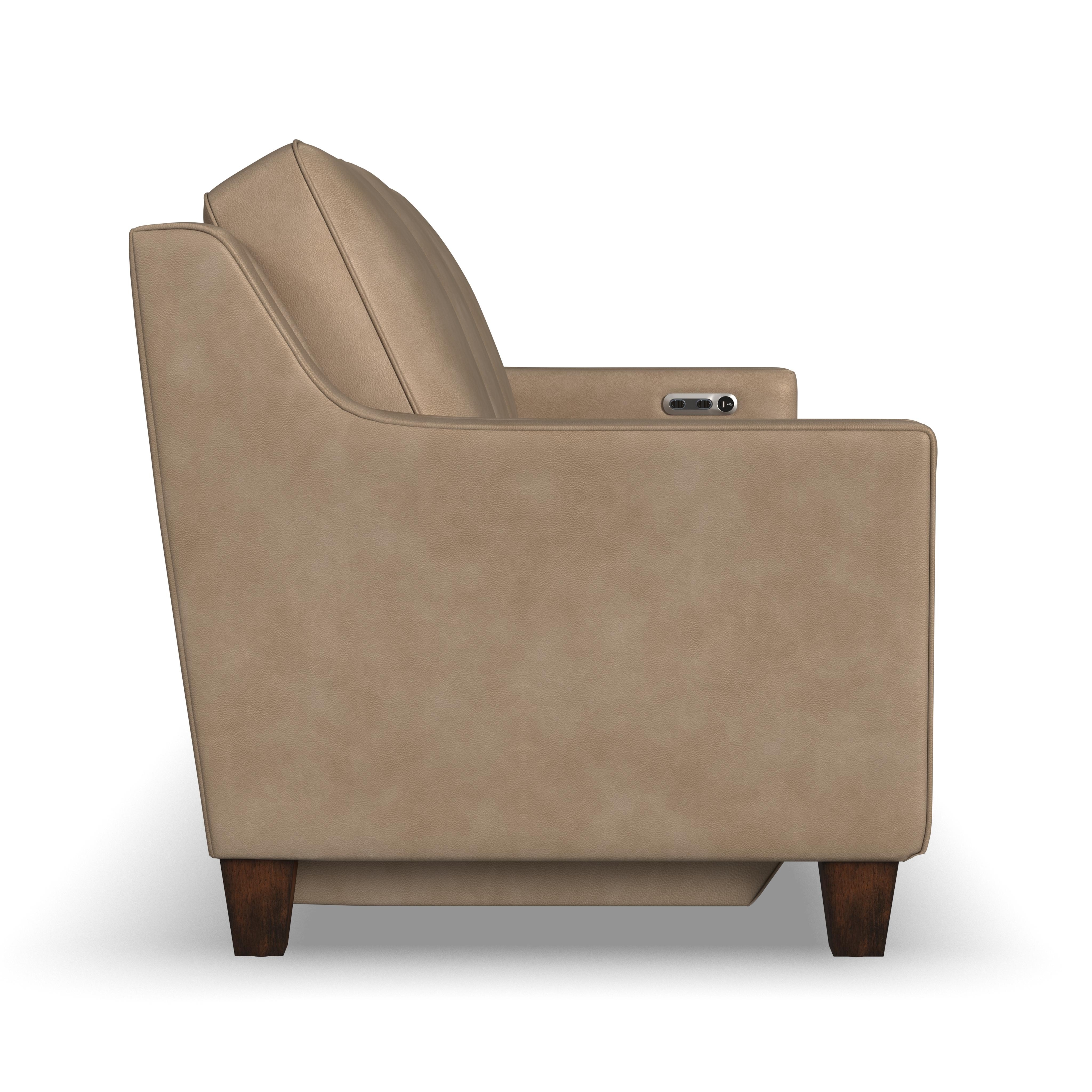 Leather Power Inclining Sofa