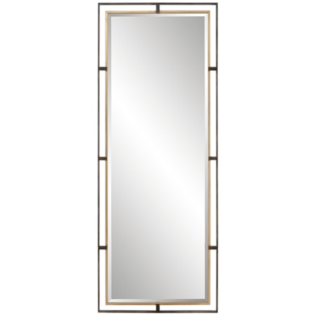 Carrizo Tall Bronze & Gold Mirror