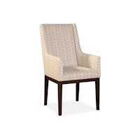 Transitional Host Chair with Slope Arms