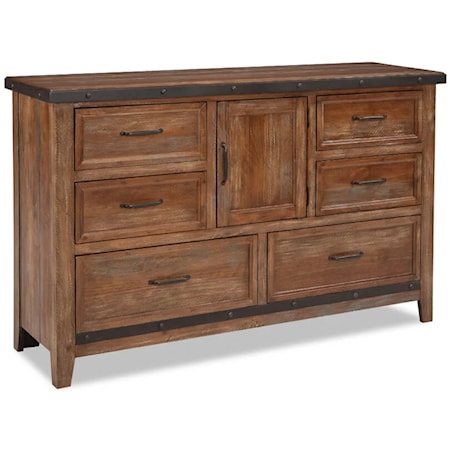 6-Drawer Dresser with Door