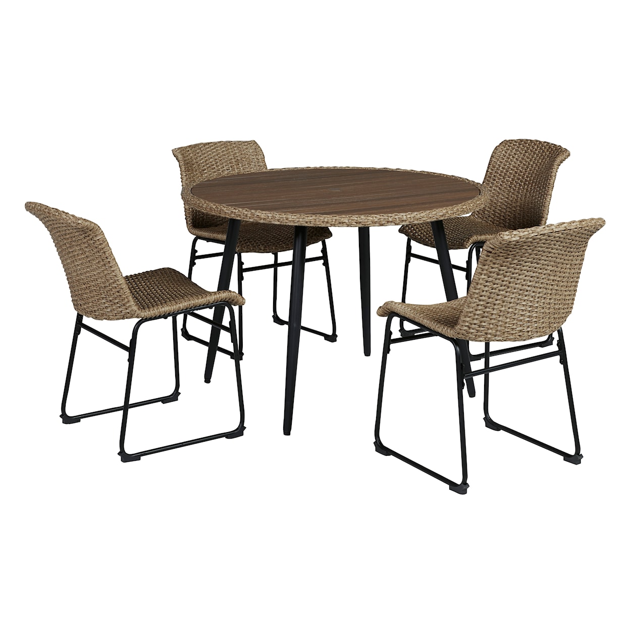 Signature Design by Ashley Amaris Set of 2 Outdoor Dining Chairs