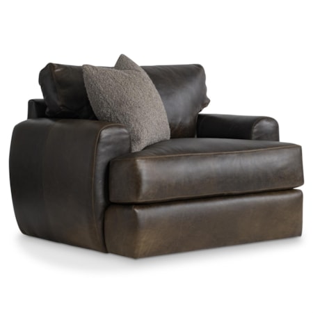 Cameron Leather Swivel Chair