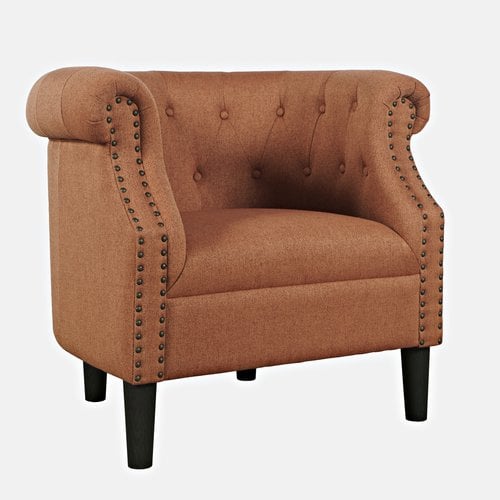 Jofran Lily LILYCHSPICE Lily Transitional Upholstered Accent Chair