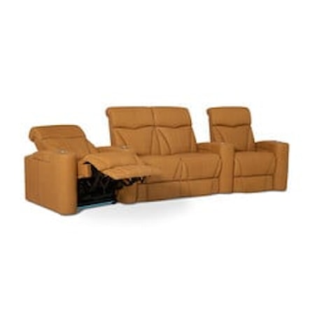 Vivid 3-Piece Sectional Theater Sofa