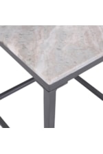 Jofran Wynn Transitional End Table with Marble Top