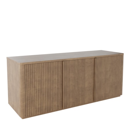 Three-Door Fluted Media Unit