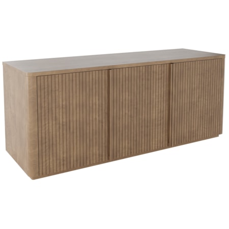 Three-Door Fluted Media Unit