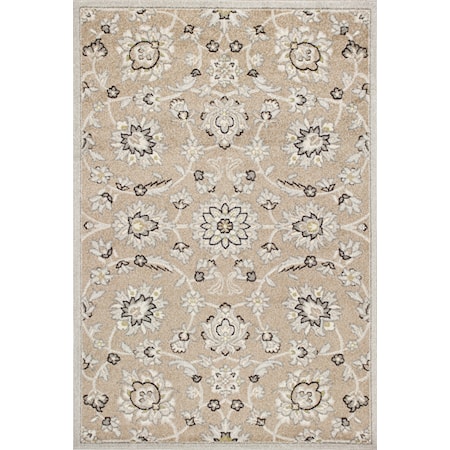 3'3" X 4'11" Beige/Grey Verona Area Rug