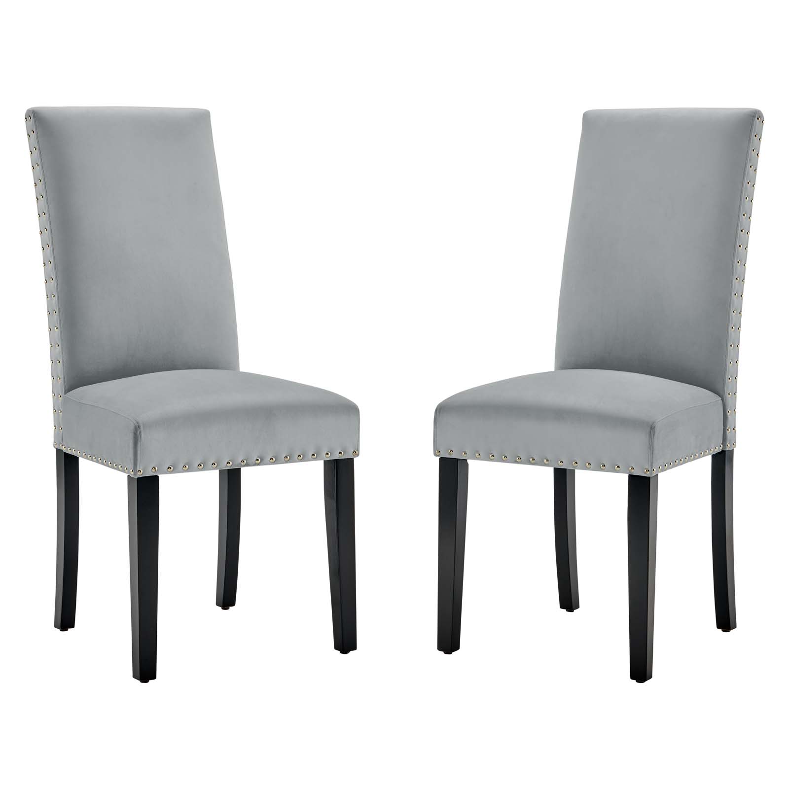 Modway Parcel Performance Velvet Dining Side Chairs Set of 2 Value
