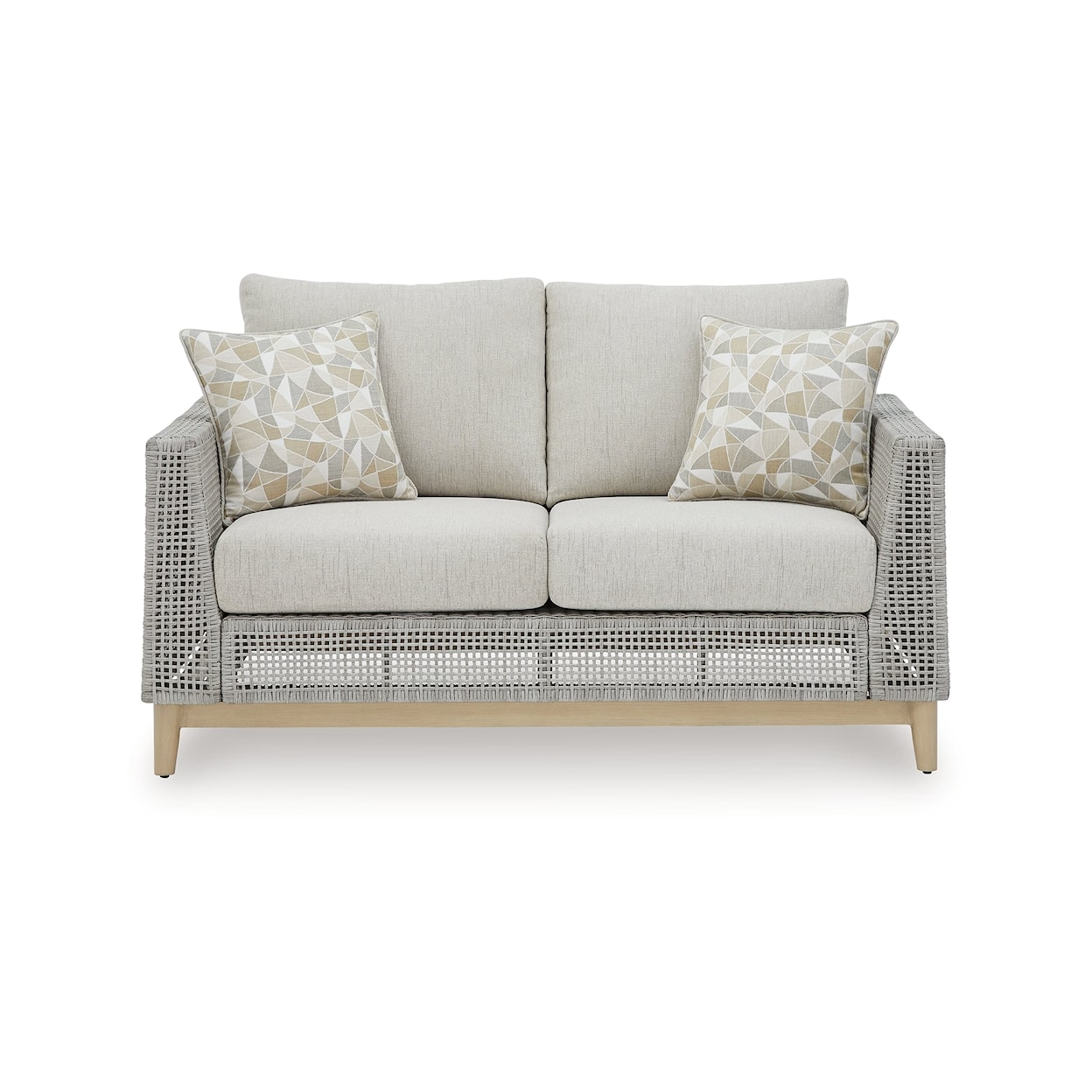 Ashley Furniture Signature Design Seton Creek Outdoor Loveseat with Cushion