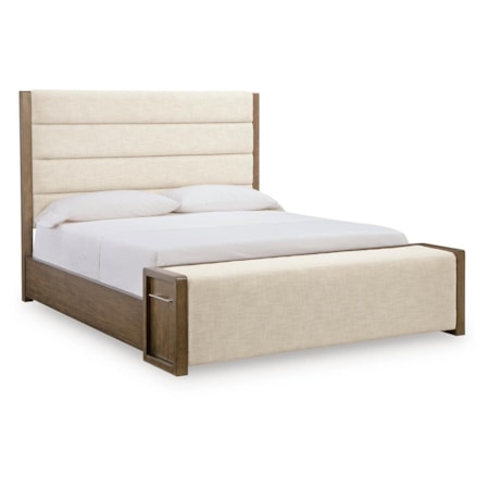 Queen Upholstered Storage Bed