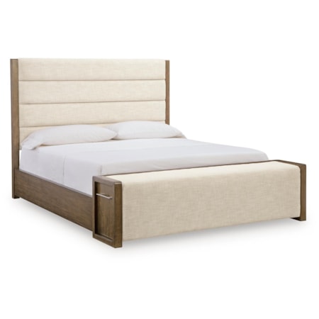 Queen Upholstered Storage Bed