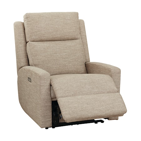 Flexsteel Marley Big and Tall Power Headrest and Lumbar Recliner in Tan