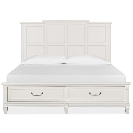 King Panel Storage Bed