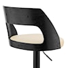 Armen Living Paulo Upholstered Swivel Bar Stool