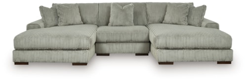 3-Piece Sectional With Double Chaise
