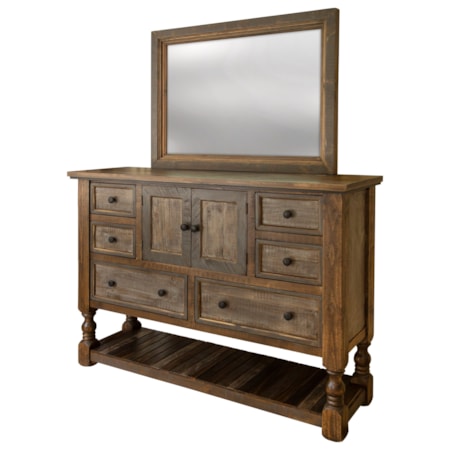 Dresser and Mirror