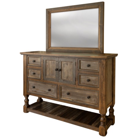 Dresser and Mirror