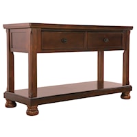 Sofa Table/Media Console with Drop Front Drawers