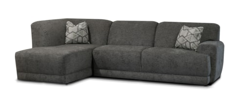 Casual 2-Piece Sectional Sofa with Left Facing Chaise