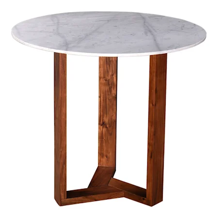 Contemporary Counter Table with Marble Top