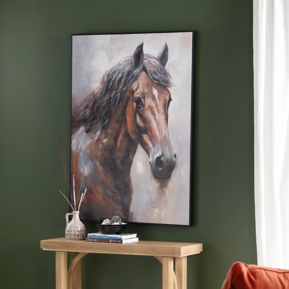 Equestrian Stakes Framed Canvas