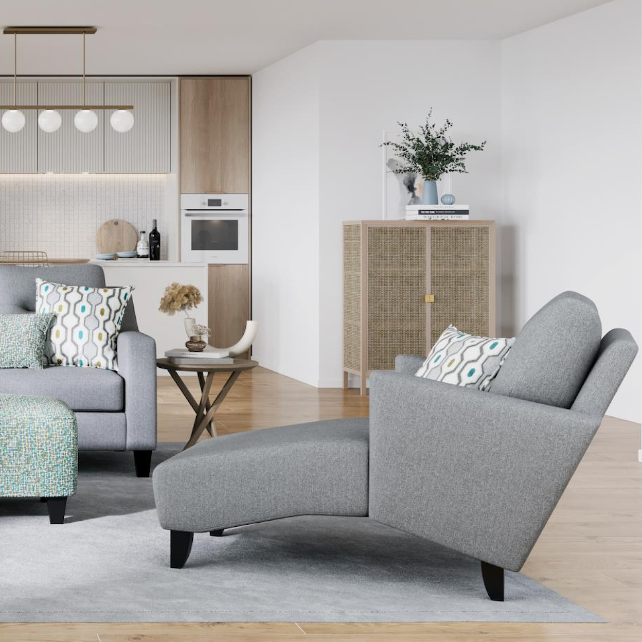 Fusion Furniture 8210KP MAX PEPPER Chaise