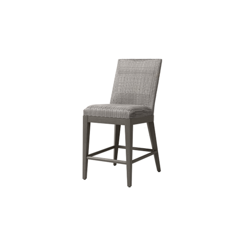 Siena Armless Counter Chair with Woven-In Cushion