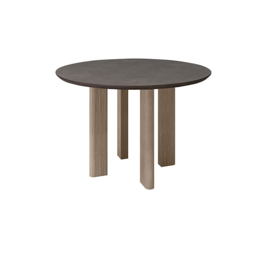 54" Round Counter Height Table - Flax/Iron