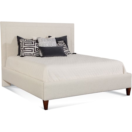Emory King Upholstered Bed with Nailhead Trim