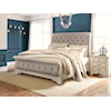 Signature Design by Ashley Realyn CA. King Upholstered Sleigh Bed