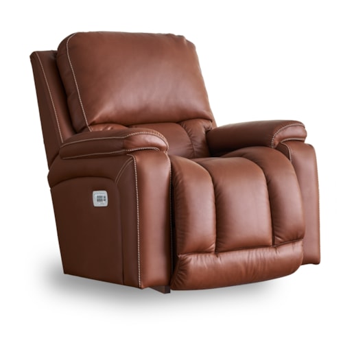 Casual Power Rocking Recliner w/ Headrest & USB Port