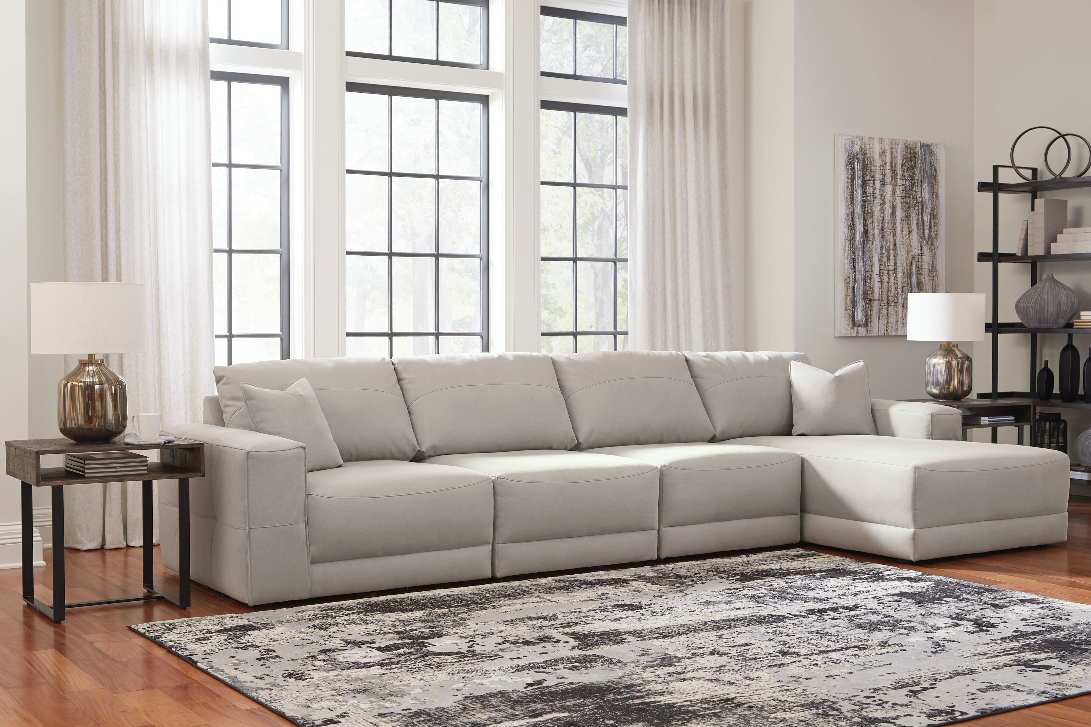 4-Piece Sectional Sofa with Chaise