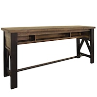 Rustic Counter Height Sofa Table