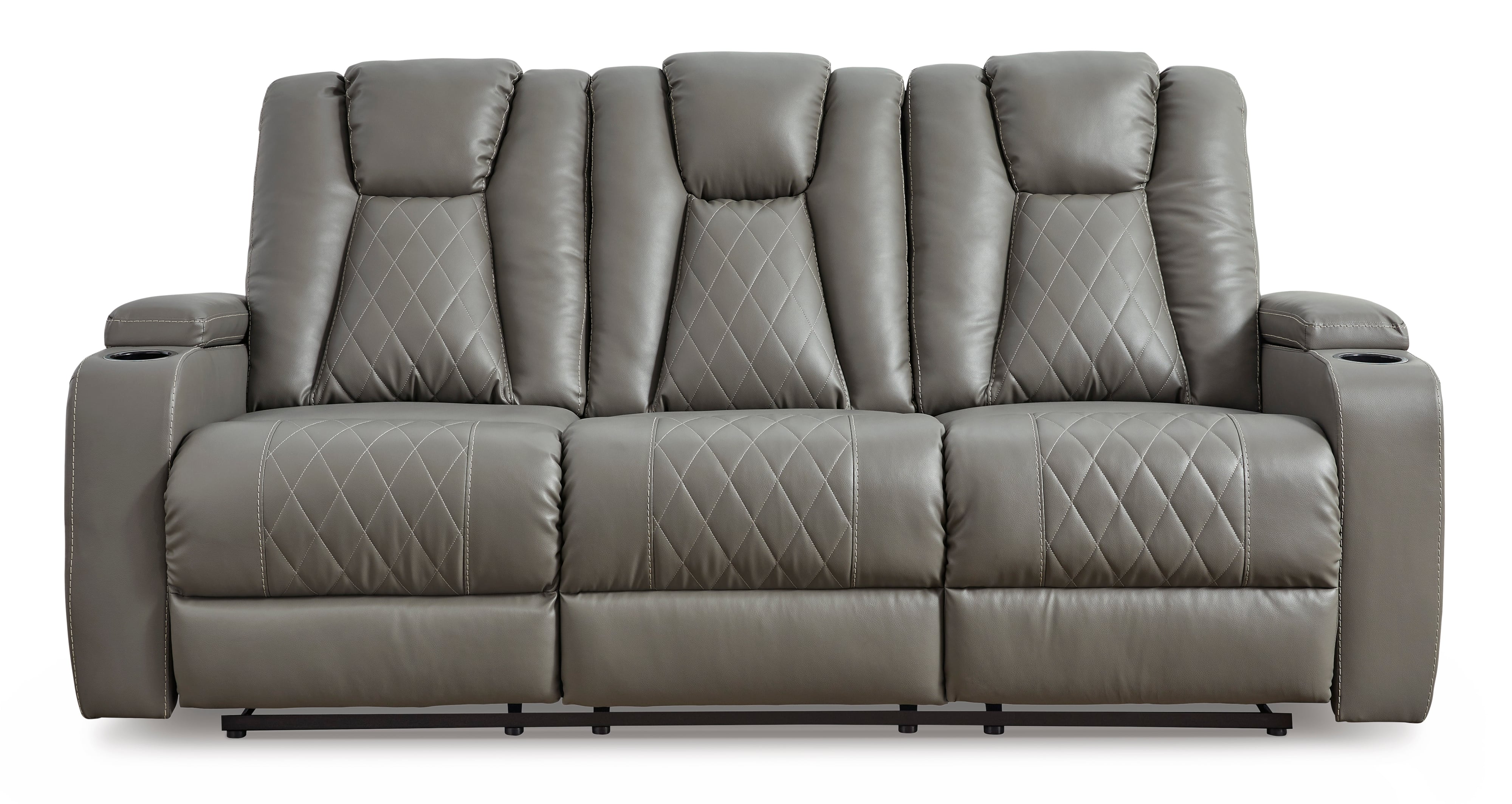 Signature Design by Ashley Mancin 2970289 Contemporary Reclining Sofa with Drop Down Table