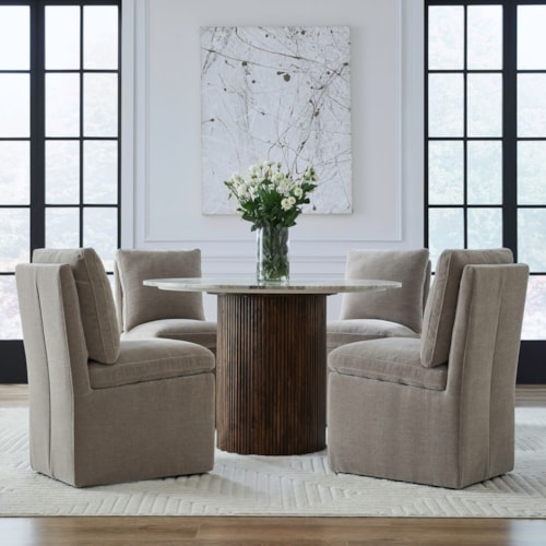 Transitional Accent Dining Chairs - Set of 4