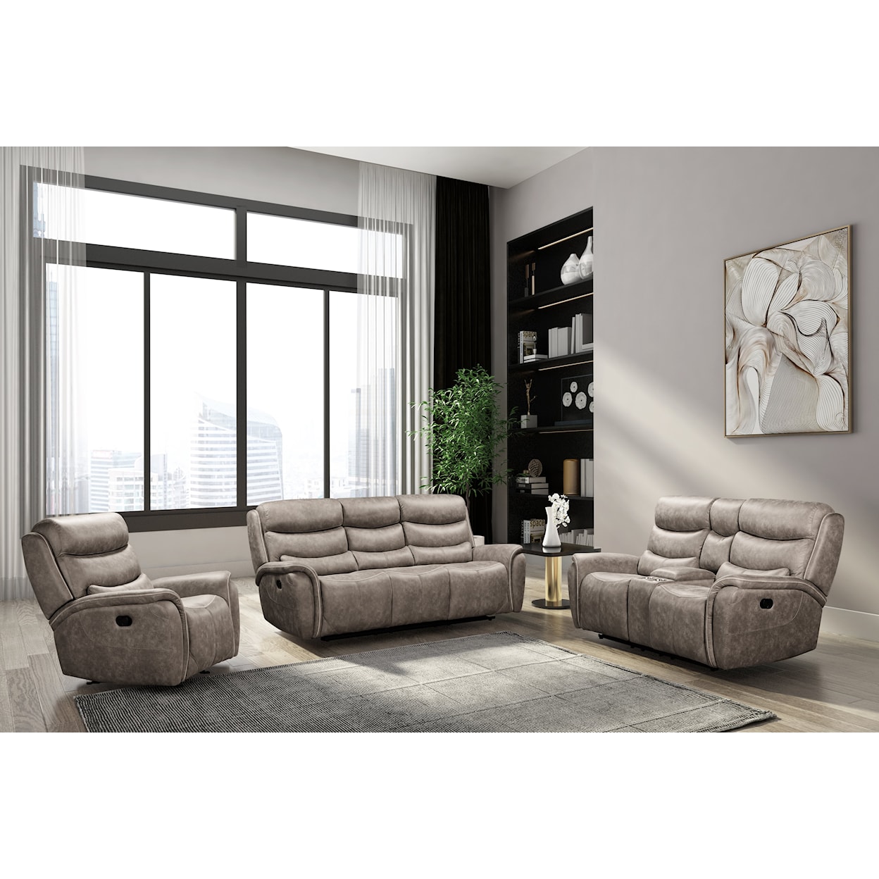 New Classic Furniture Kamari Gray Recliner