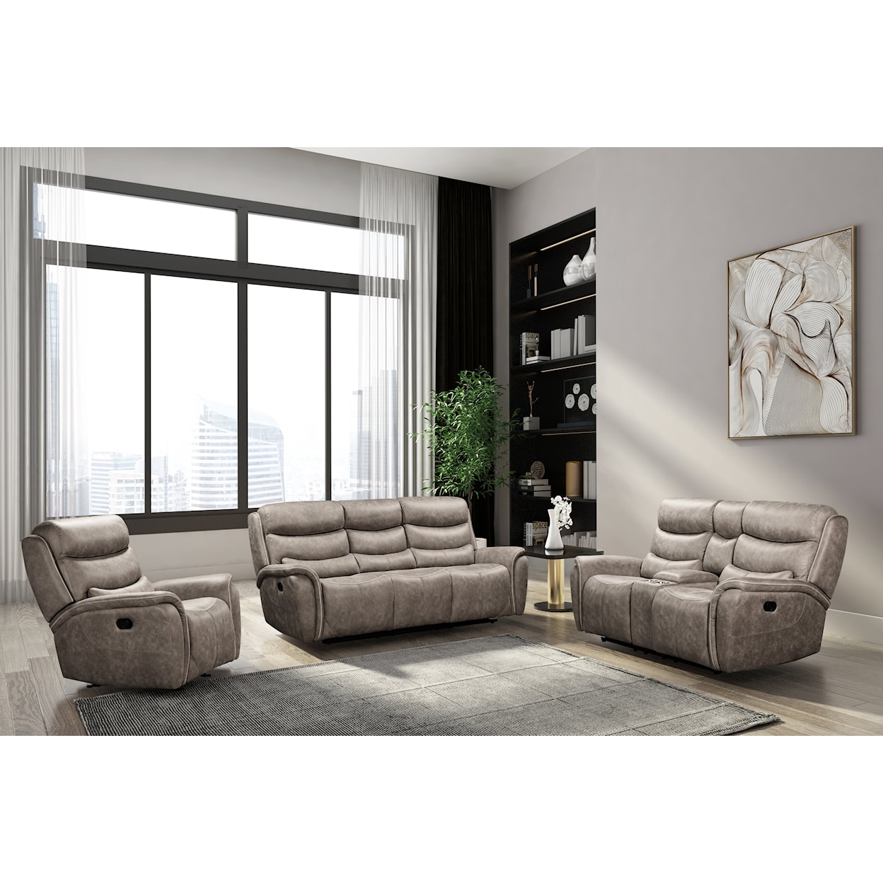 New Classic Kamari Gray Recliner