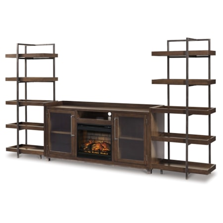 Wall Unit With Electric Fireplace