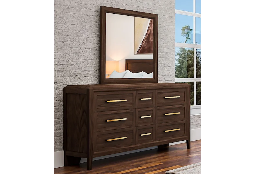 Bryson 9-Drawer Dresser by AAmerica at Furniture and ApplianceMart