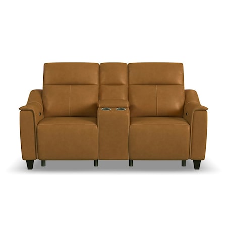 Power Reclining Console Loveseat