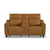 Flexsteel Walter Power Reclining Console Loveseat