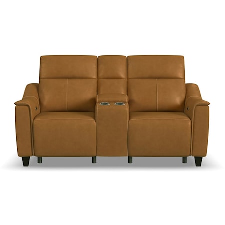 Power Reclining Console Loveseat