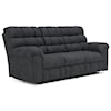 Signature Design by Ashley Furniture Wilhurst Reclining Sofa w/ Drop Down Table