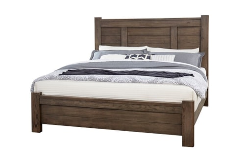 Transitional King Panel Bed