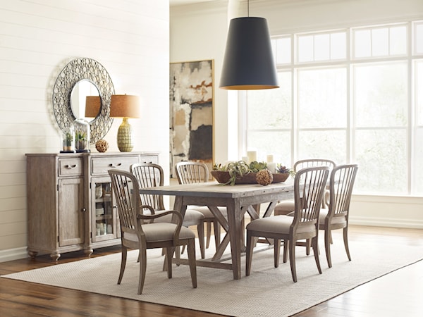 7-Piece Dining Set with Buffet