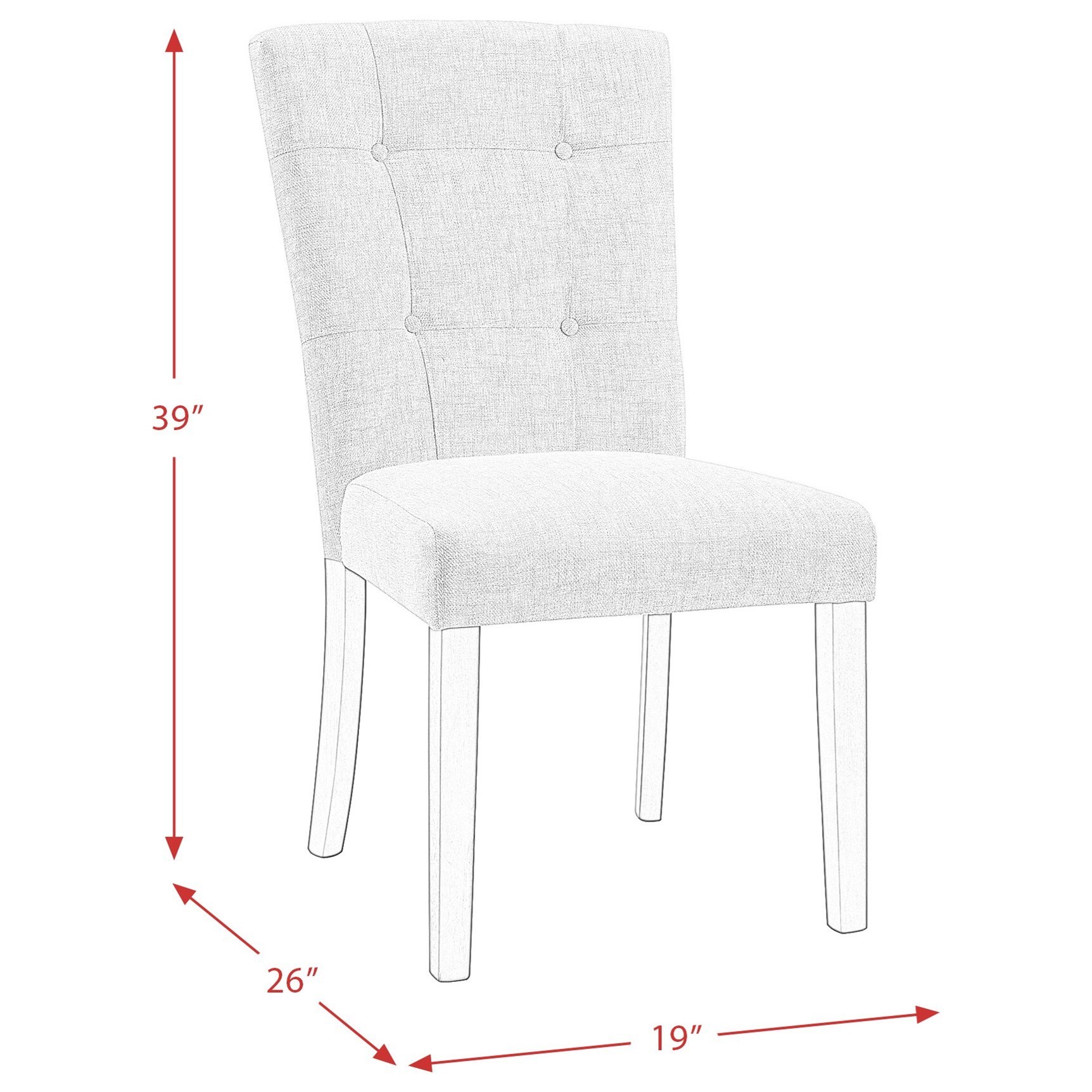 Elements International Lexi Tufted Upholstered Chair