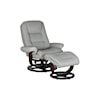 Barcalounger Jacque Swivel Recliner and Ottoman