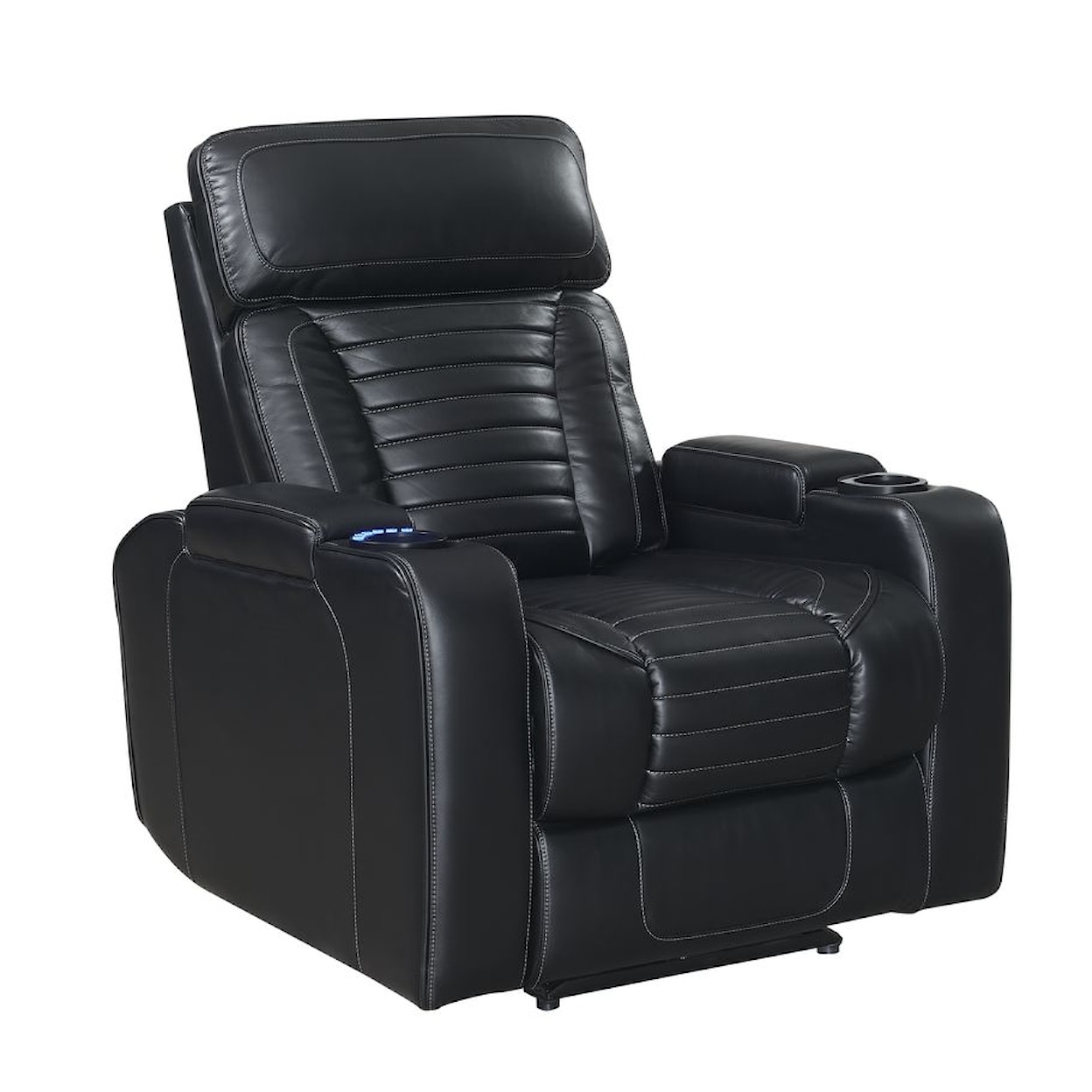 Prime Lavon Dual-Power Leatherette Recliner